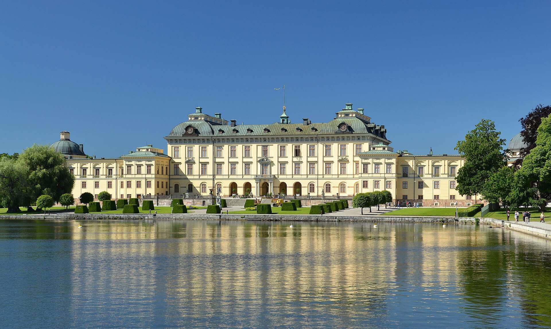 Drottningholm Palace across the water