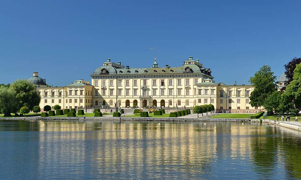 Drottningholm Palace across the water